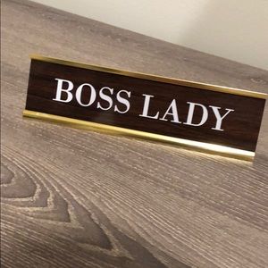 Boss Lady Name Plate